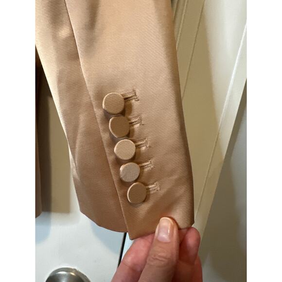 A.L.C. Dakota Satin Blazer in Sirocco Gold NWT Size 4 - Picture 7 of 9